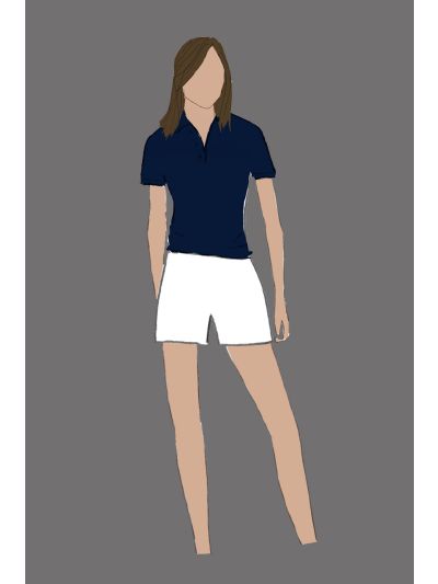 188488 - Uniform Short Ladies White (Terrace Bar)